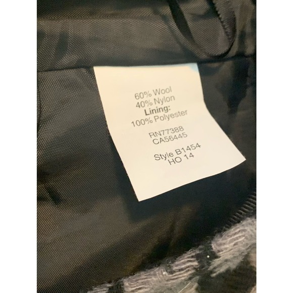 J. Crew black houndstooth lined mini a-lined skirt size 6 - Picture 6 of 7